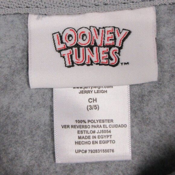 LOONEY TOONS Warner Bros Cropped Hoodie Sweatshirt Juniors S 3-5 Bugs Tweety NWT - Picture 8 of 12